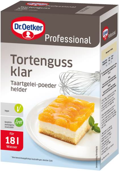 Dr.Oetker Professional Tortenguss, klar, (1-39-201605) 1 KG/FS