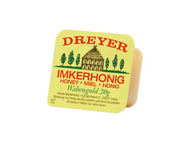 Dreyer Honig, cremig, Portionen, 20g, 320 ST/KT EG+Nicht-EG