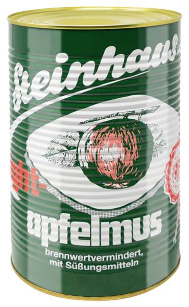 Steinhaus Apfelmus, mit Süßstoff, Nettogewicht:4300g, 4250ml, 1 DS