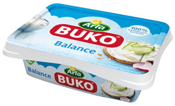 Arla Buko Balance, Frischkäse, Kuhmilch,50% Fett i.Tr., Dänemark, 200 G/PK 17% Fett absolut