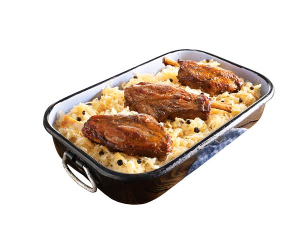 TK FVZ-Combi Line Schweinshaxe, gegart, gewürzt, ca. 180 G/ST ohne Schwarte