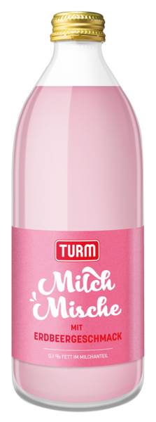 H-Milchmischgetränk Erdbeere, 0,1% Fett, 500 ML/FL ungekühlt haltbar
