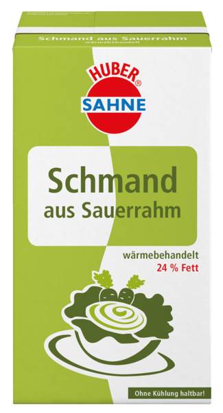 Huber H-Schmand aus Sauerrahm, 24% Fett, stichfest, 1 KG/PK ungekühlt haltbar