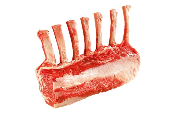 TK Silver Fern Farms Neuseeland Lammkrone (Carree), 75/25mm, 2 Stück ca800g-1000g verpackt, 0,9 KG/ST aus dem Rücken