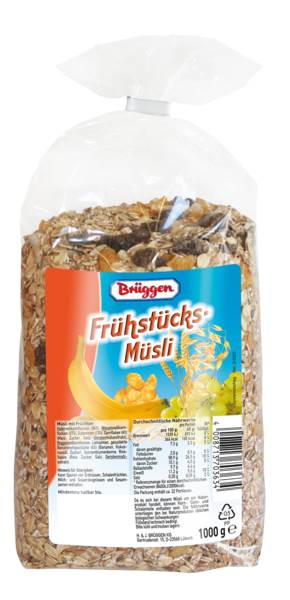 Brüggen Brüggen Breakfast Muesli 1kg 1000 G/BG