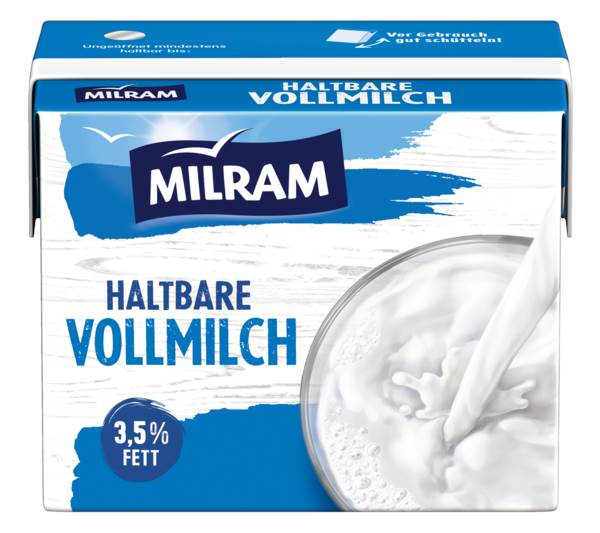 Milram H-Vollmilch, 3,5% Fett, 200 ML/PK ungekühlt haltbar