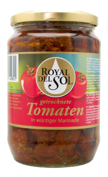 Tomaten getrocknet, in Öl, Füllmenge: 650g, 720 ML/GL