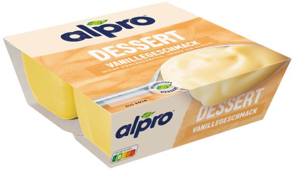 Alpro Alpro Soya Dessert vanilla  4x125g 4 CP/PK