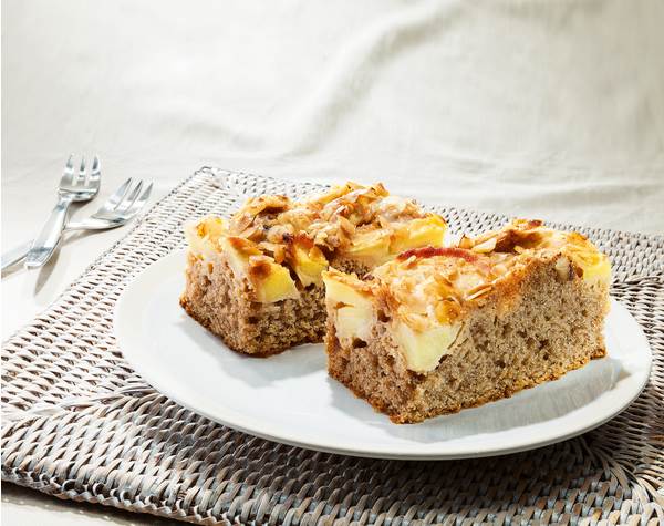 TK Pfalzgraf Wiener Apfel Blechkuchen, 25x38cm, 1900 G/ST zu 20 Stück geschnitten