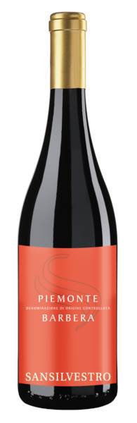 Cantine Sartirano San Silvestro Piemonte Barbera DOC, wino czerwone, wytrawne, 0,75 L/BU