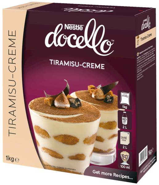 Nestlé docello Tiramisu Creme, (12202700) 1 KG/FS