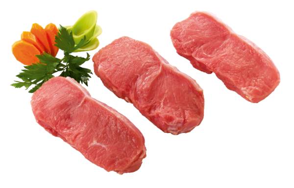 Germ.Veal loin boneless sliced 0.16 KG/SC