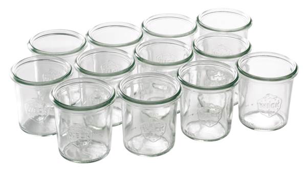 Weck Mini-Rundrand-Glas 140 ml, H 69 mm, Ø 60 mm, mit Deckel, 1 ST