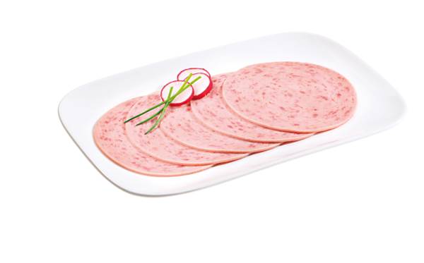 Holsteiner Putenräucherei Geflügel-Schinkenwurst, gefächert, ca. 35 Scheiben/Pk, 0,5 KG/PK Kaliber 100,