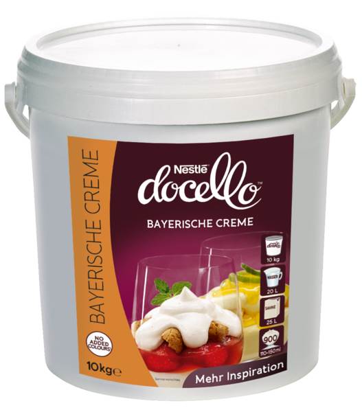 Nestlé docello Bayerische Creme, Basis für Cremedesserts, (12481250) 10 KG/EI