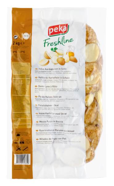 Peka Kartoffelhälften, mit Schale, 2 KG/PK