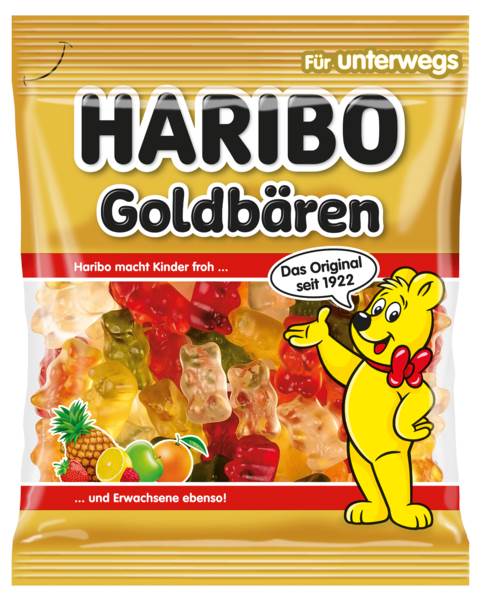 Haribo Goldbären, Gummibärchen, 100 G/BT