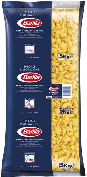 Barilla Gnocchi Nr. 85, große Muscheln, Teigware, 5 KG/BT