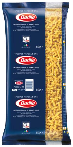 Barilla Fusilli Nr. 98, Spiralen, Teigware, 5 KG/BT