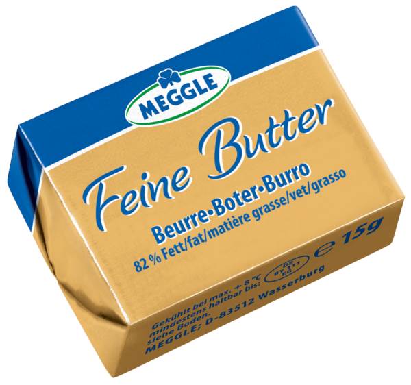 Meggle Butter, gewickelt, 15 g, 100 ST/KT