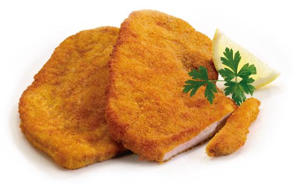 TK Base Culinar Lachsschnitzel, gegart, fertig gebraten, paniert, 100g, 60 ST/KT