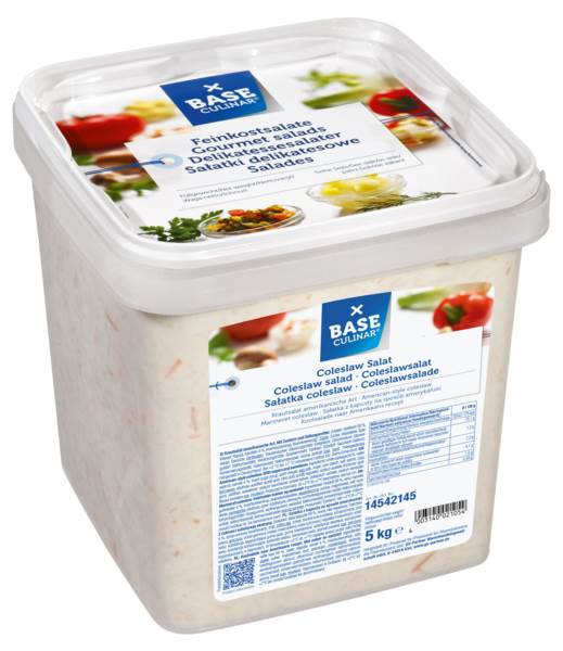 Base Culinar Coleslawsalat, 5 KG/EI Krautsalat Western Style, Karotten und Weißkraut in würziger Mayonnaise