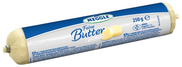 Meggle Meggle butter role salted   250g 250 G/RO