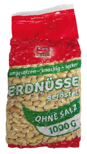 XOX Erdnüsse, ungesalzen, 1 KG/PK