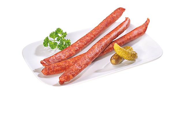 Schleizer Pfefferbeißer, geräuchert, im Schafsaitling, 20 x 50g, 1 KG/PK Kaliber 20/22,