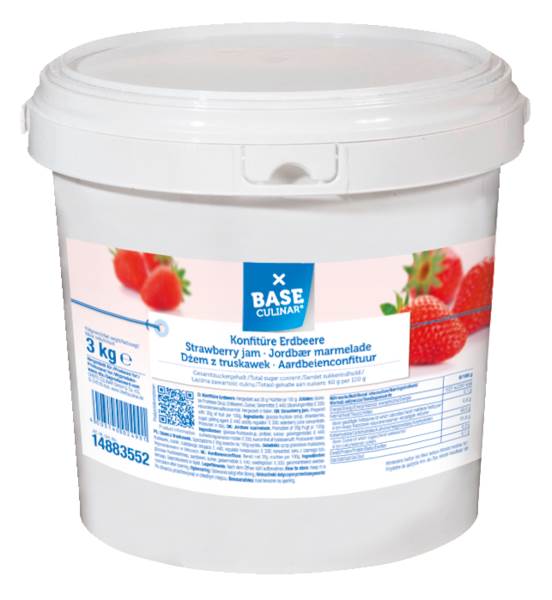 Base Culinar Konfitüre Erdbeer, Fruchtanteil 35 % 3 KG/EI