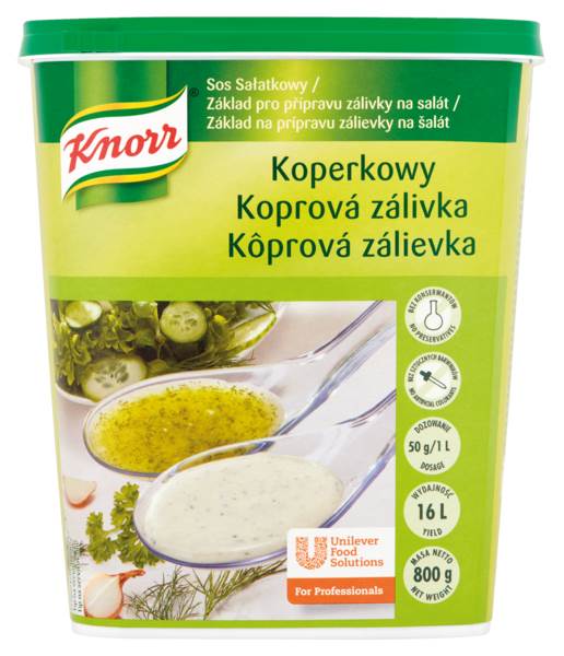 PL Knorr Sos sałatkowy koperkowy, 0,8 KG/PU