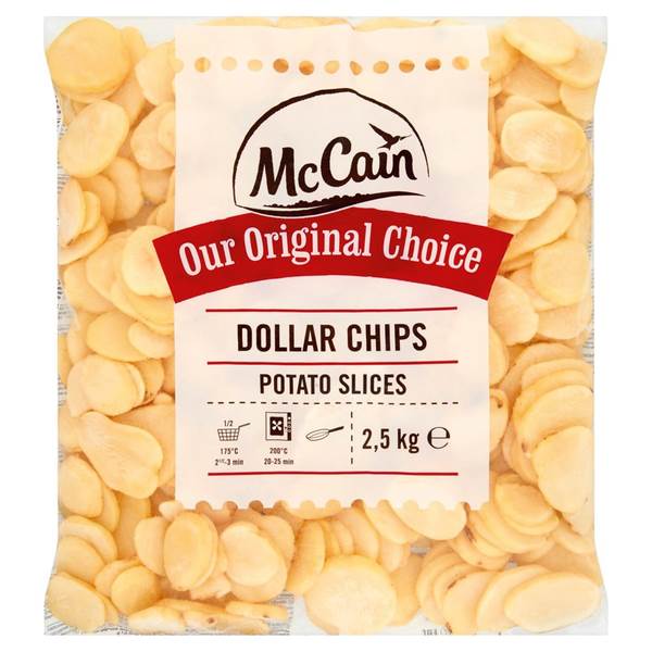 DV McCain potato slices dollar chips 2,5 KG/ZK