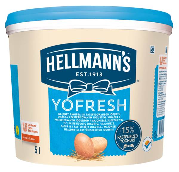 Hellmann's Majonez Yofresh, Tłuszcz 25%, Jogurt 15% 5 L/WD