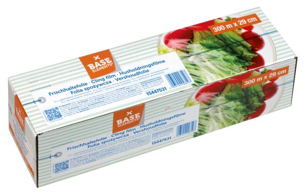 Base Elements Frischhaltefolie-Box, 12my, 29cm breit, 300m lang, 300 M/RO
