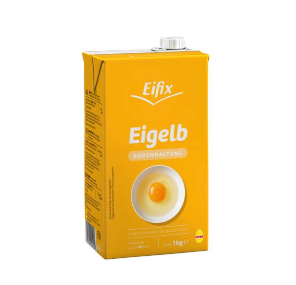 Eifix Eifix egg yolk, liquid, cage- free- eggs, 1 kg 1 KG/PK