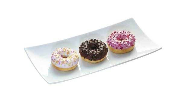 TK Banquet D`or Mini Donuts Mix Box, 3 Sorten a 30 Stück, 90 ST/KT Party, Milch Choco und Pinky Donut