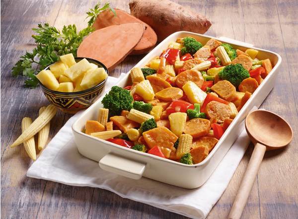 TK Frosta Combi Classe Süßkartoffel-Gemüse-Pfanne, vegan, 1,5 KG/BT