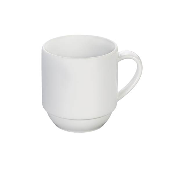Base Elements Kaffeebecher, 0,28 l, Ø 8 cm, H 8,6 cm, Porzellan, weiß, stapelbar, 1 ST