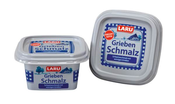 Laru Griebenschmalz, Schweineschmalz mit würzigen Grieben, 150 G/BE