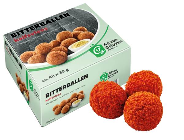 DV Ad van Geloven kalfsvlees bitterbal 30gr per stuk 48 ST/DS