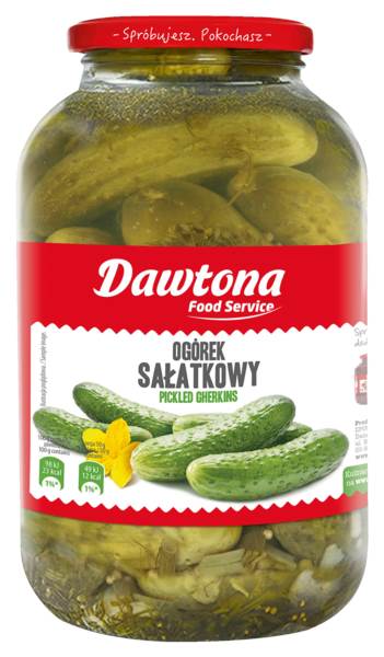 Dawtona Ogórki sałatkowe, konserwowe, 4100 GR/SŁ
