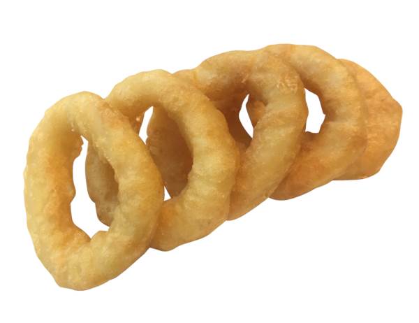 TK Tintenfischringe, im Backteig (50%), 50/50, IQF, 1 KG/BT aus Tintenfischstücken zusammengefügt