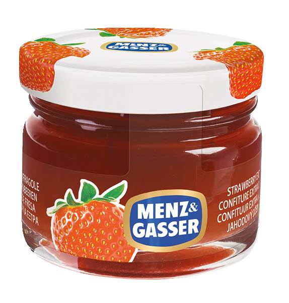 Menz&Gasser M&G strawberry jam extra    48x28g 48 PC/CT