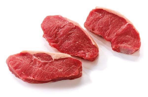 Niederl. Kalbsrückensteak, aus dem Lachs, rosé, ca 0,2 KG/SC Rücken ohne Knochen, ohne Kette