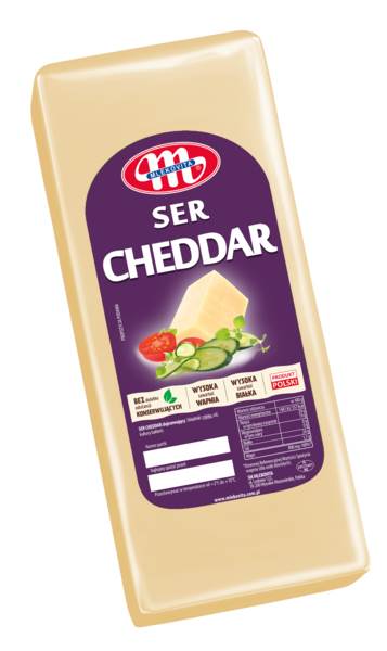 Mlekovita Ser Cheddar blok ok. 2kg, 9szt/KT 2 KG/ST