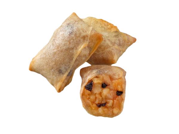 TK Langenbach Apfelstrudel "Miniature", 3,2 KG/PK Weizenteig gefüllt mit Apfel-Zucker-Rosinen-Zitronensaft, frittiert, ca. 20 g