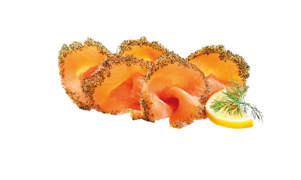 TK Base Culinar Gravedlachs geschnitten, Trim D, Injektionssalzung, vakuumiert, 1 KG/PK aus Salmo Salar, Norwegen