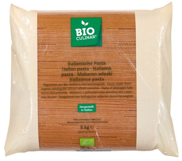 Bio Culinar Bio Vollkorn Spaghetti, 5 KG/BT