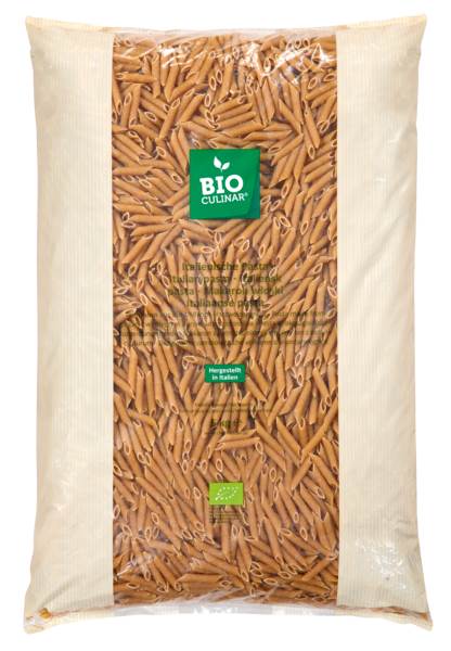 Bio Culinar Bio Vollkorn Penne Rigate, 5 KG/BT
