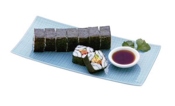 TK Sushi Maki Teriyaki Lachs Spargel, vorgeschnitten, 9 Stück á 21g pro ...